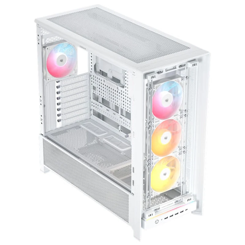 Tour d'ordinateur mi-hauteur ATX 5000D ARGB de Corsair - Blanc