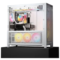 Tour d'ordinateur mi-hauteur ATX 5000D ARGB de Corsair - Blanc