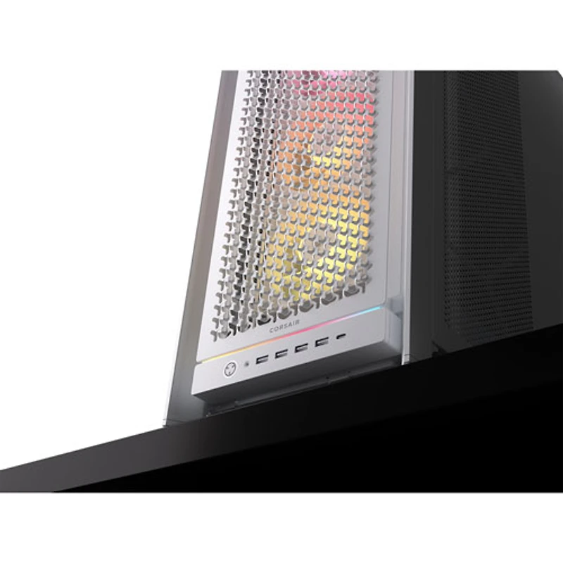 Tour d'ordinateur mi-hauteur ATX 5000D ARGB de Corsair - Blanc