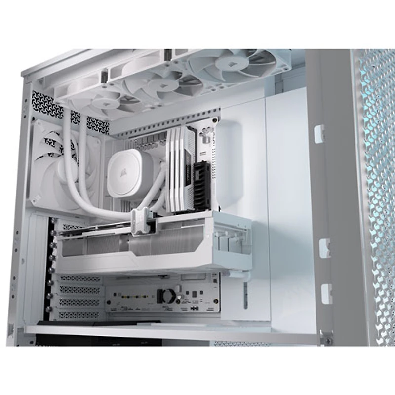 Tour d'ordinateur mi-hauteur ATX 5000D ARGB de Corsair - Blanc