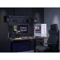 Tour d'ordinateur mi-hauteur ATX 5000D ARGB de Corsair - Blanc