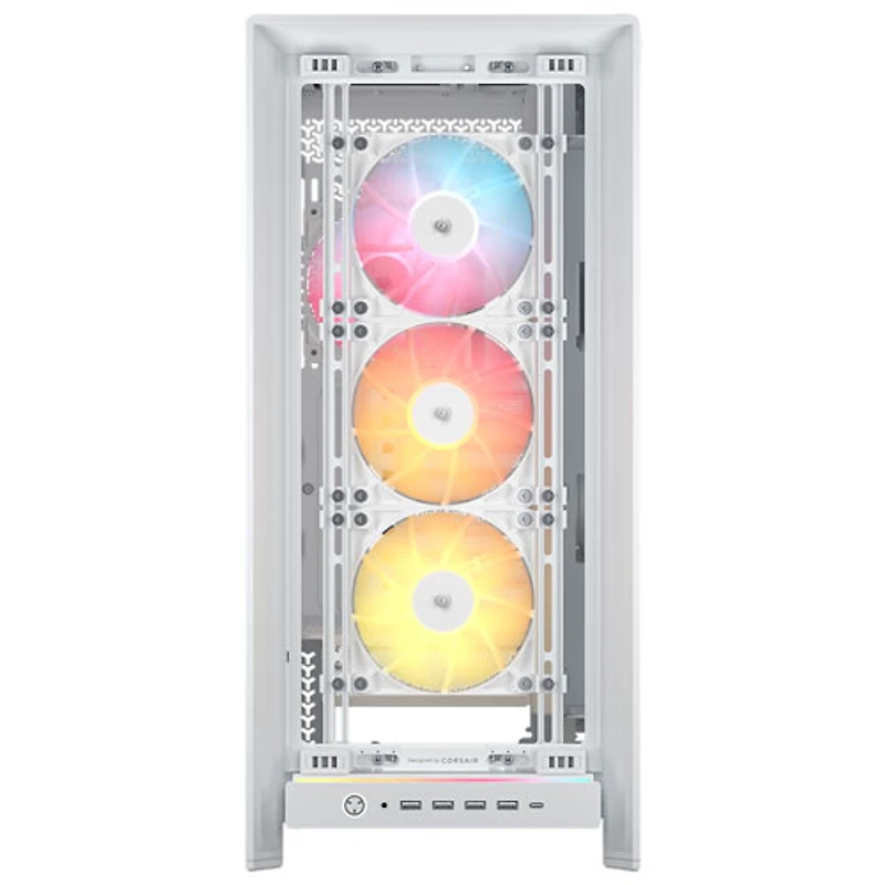 Tour d'ordinateur mi-hauteur ATX 5000D ARGB de Corsair - Blanc