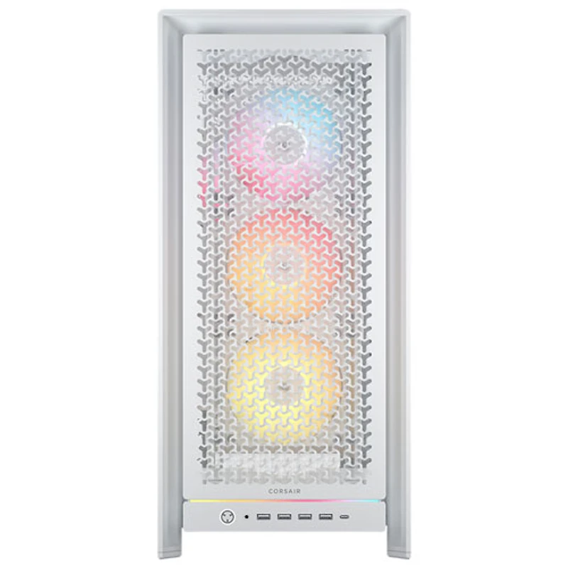 Tour d'ordinateur mi-hauteur ATX 5000D ARGB de Corsair - Blanc