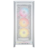 Tour d'ordinateur mi-hauteur ATX 5000D ARGB de Corsair - Blanc