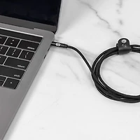 Câble auxiliaire tissé de 1,5 m (4,92 pi) Piston Connect de LOGiiX - Noir