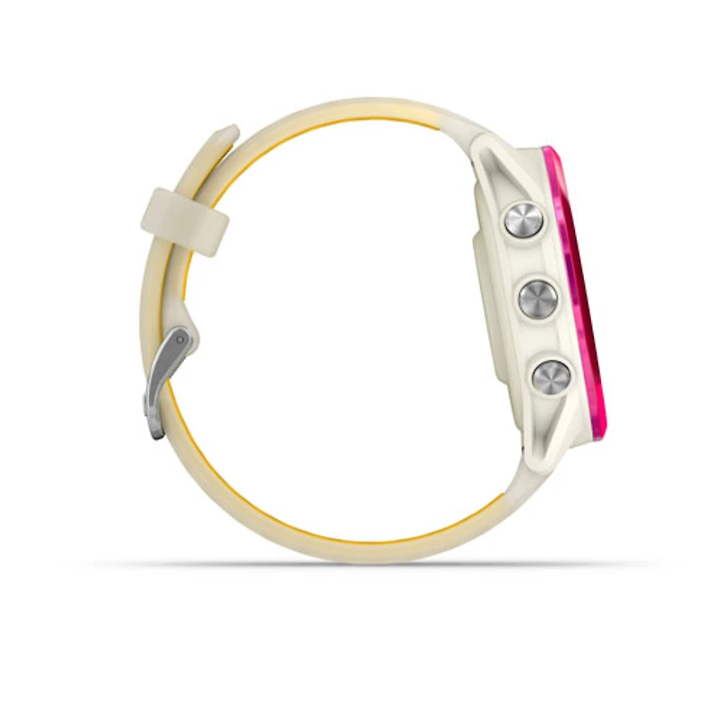 Montre intelligente Bluetooth de 42 mm Forerunner 570 de Garmin pour la course - Os translucide/Mangue