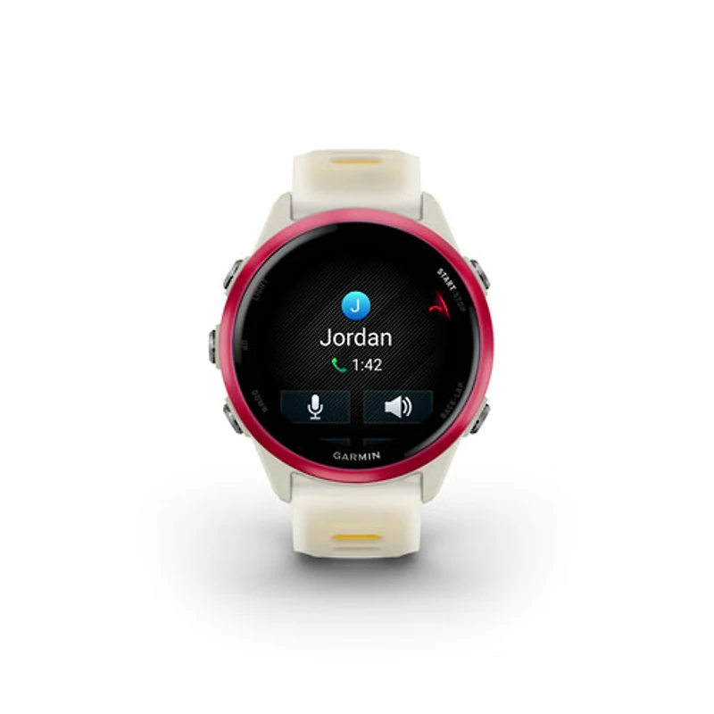 Montre intelligente Bluetooth de 42 mm Forerunner 570 de Garmin pour la course - Os translucide/Mangue
