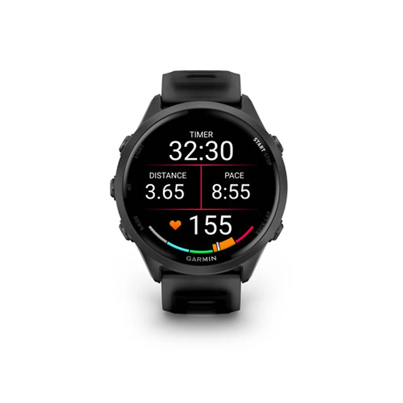 Garmin Forerunner 570 47mm Bluetooth Running Smartwatch - Translucent Black/Black