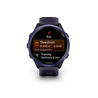 Montre intelligente Bluetooth de 47 mm Forerunner 570 de Garmin pour la course - Violet translucide/Indigo