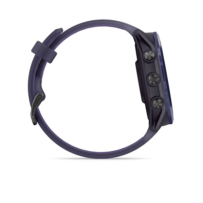 Montre intelligente Bluetooth de 47 mm Forerunner 570 de Garmin pour la course - Violet translucide/Indigo