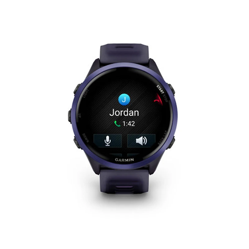 Montre intelligente Bluetooth de 47 mm Forerunner 570 de Garmin pour la course - Violet translucide/Indigo