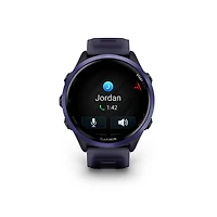 Montre intelligente Bluetooth de 47 mm Forerunner 570 de Garmin pour la course - Violet translucide/Indigo