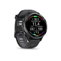 Montre intelligente Bluetooth de 47 mm Forerunner 970 de Garmin pour la course - Noir/Noir titane
