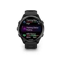 Montre intelligente Bluetooth de 47 mm Forerunner 970 de Garmin pour la course - Noir/Noir titane
