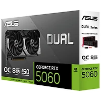 Carte graphique Dual GeForce RTX 5060 OC 8 Go GDDR7 d'ASUS