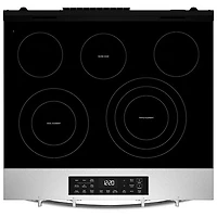 Cuisinière électrique encastrable avec ventilateur à convection et friture à l'air 5,3 pi³ 30 po de Whirlpool (YWSES5030SZ) - Acier inoxydable résistant aux traces de doigts