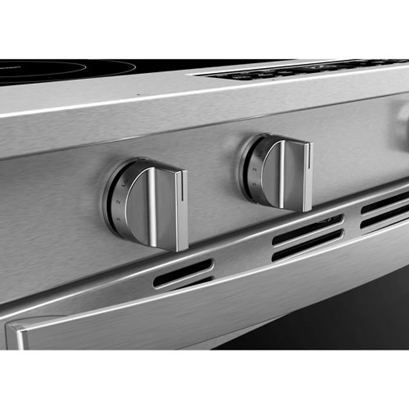 Cuisinière électrique encastrable avec ventilateur à convection et friture à l'air 5,3 pi³ 30 po de Whirlpool (YWSES5030SZ) - Acier inoxydable résistant aux traces de doigts
