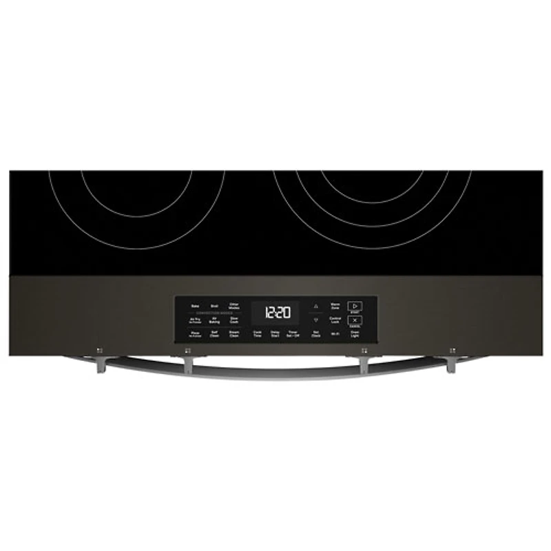 Whirlpool 30" 5.3 Cu Ft Fan Convection Slide-In Electric Air Fry Range (YWSES5030SV) -Black-on-Stainless