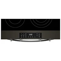 Whirlpool 30" 5.3 Cu Ft Fan Convection Slide-In Electric Air Fry Range (YWSES5030SV) -Black-on-Stainless