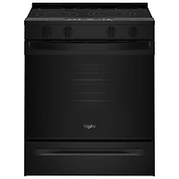 Cuisinière électrique encastrable à 5 éléments avec ventilateur à convection et friture à l'air 5,3 pi³ 30 po de Whirlpool (YWSES5030SB) - Noir