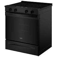Cuisinière électrique encastrable à 5 éléments avec ventilateur à convection et friture à l'air 5,3 pi³ 30 po de Whirlpool (YWSES5030SB) - Noir