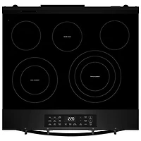 Cuisinière électrique encastrable à 5 éléments avec ventilateur à convection et friture à l'air 5,3 pi³ 30 po de Whirlpool (YWSES5030SB) - Noir