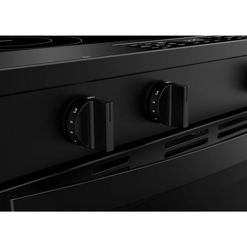 Cuisinière électrique encastrable à 5 éléments avec ventilateur à convection et friture à l'air 5,3 pi³ 30 po de Whirlpool (YWSES5030SB) - Noir