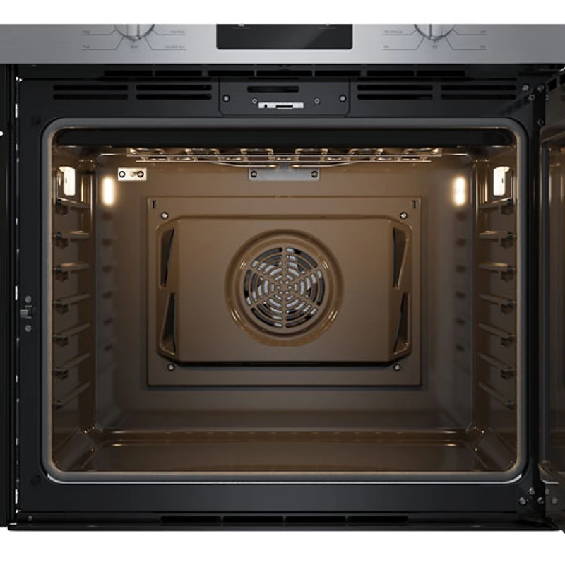 Four mural combiné électrique à convection véritable 4,6 pi³ 30 po de Bosch (HBL5455RUC) - Inox