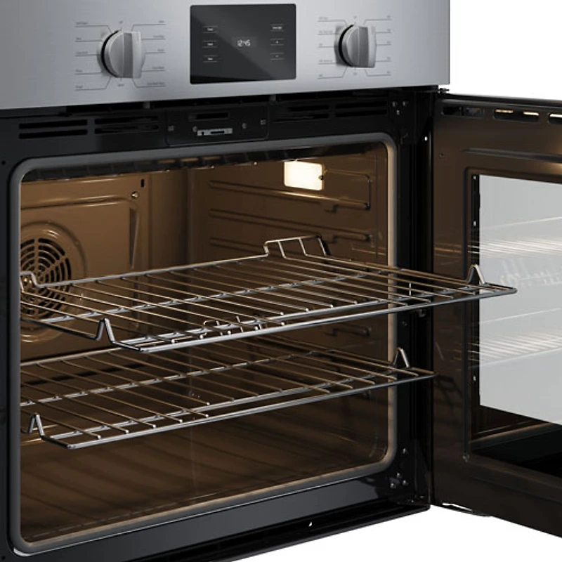 Four mural combiné électrique à convection véritable 4,6 pi³ 30 po de Bosch (HBL5455RUC) - Inox