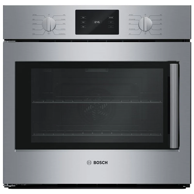 Four mural combiné électrique à convection véritable 4,6 pi³ 30 po de Bosch (HBL5455LUC) - Inox