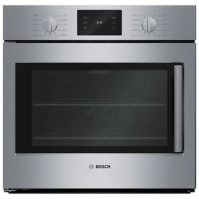Four mural combiné électrique à convection véritable 4,6 pi³ 30 po de Bosch (HBL5455LUC) - Inox