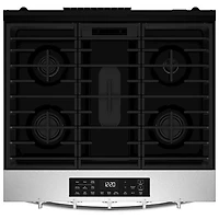 Whirlpool 30" 5.0 Cu. Ft. Fan Convection 5-Burner Slide-In Gas Range (WSGS5030SZ) - Stainless Steel