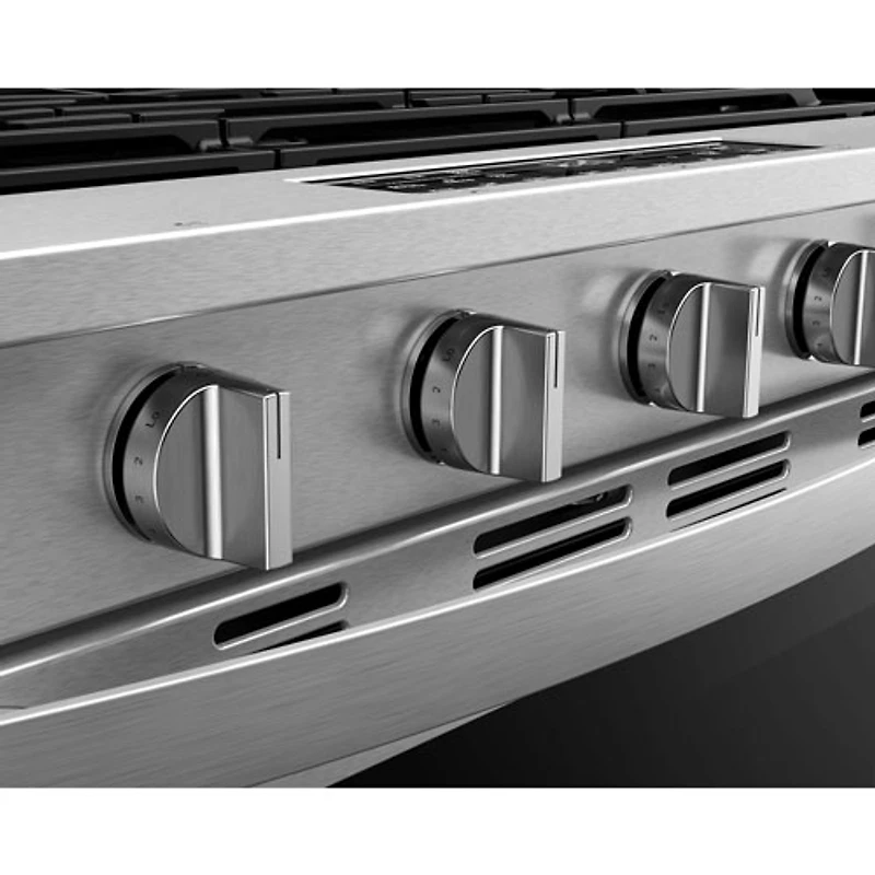 Whirlpool 30" 5.0 Cu. Ft. Fan Convection 5-Burner Slide-In Gas Range (WSGS5030SZ) - Stainless Steel