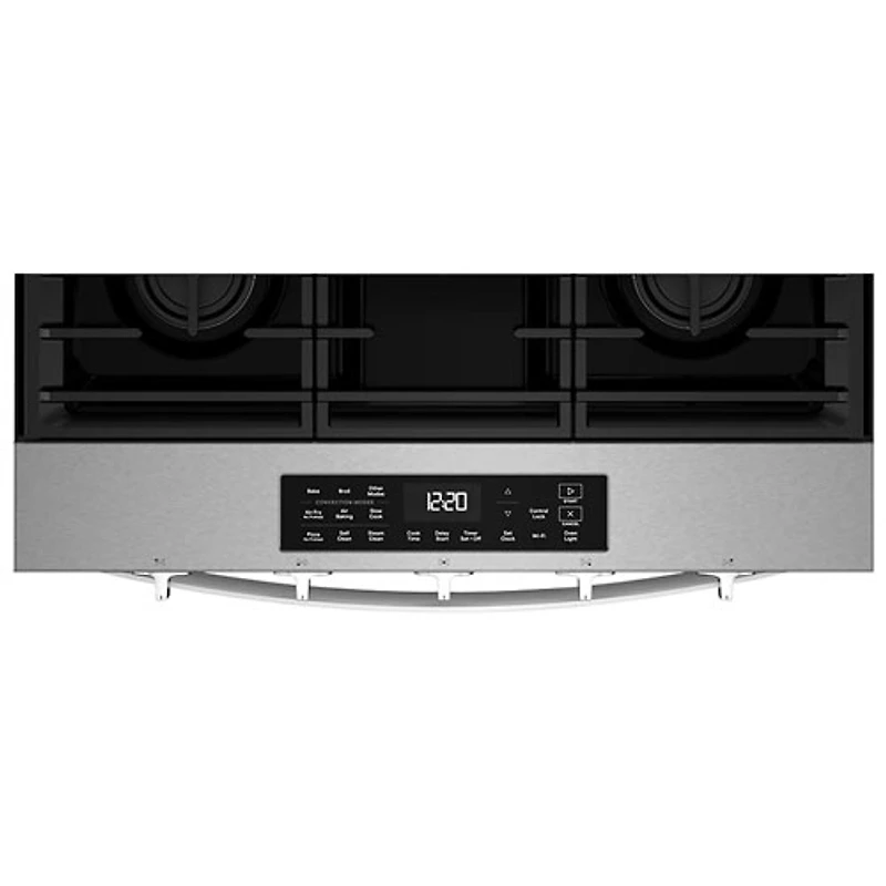 Whirlpool 30" 5.0 Cu. Ft. Fan Convection 5-Burner Slide-In Gas Range (WSGS5030SZ) - Stainless Steel