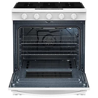 Cuisinière à gaz encastrable à 5 brûleurs avec convection à ventilateur 5 pi³ 30 po de Whirlpool (WSGS5030SW) - Blanc