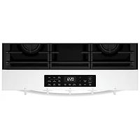 Cuisinière à gaz encastrable à 5 brûleurs avec convection à ventilateur 5 pi³ 30 po de Whirlpool (WSGS5030SW) - Blanc
