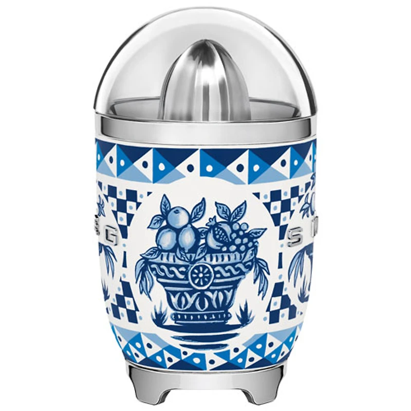 Presse-agrumes de style années 50 de Smeg - Collection Dolce & Gabanna - Bleu Méditerranée