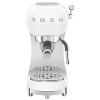 Smeg 50's Style Manual Espresso Machine with 15 Bar Pressure - White