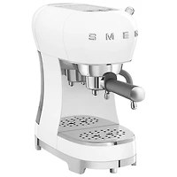 Smeg 50's Style Manual Espresso Machine with 15 Bar Pressure - White