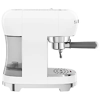 Smeg 50's Style Manual Espresso Machine with 15 Bar Pressure - White