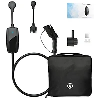 Pion Power Flex-AC Elite 32A Level 2 Portable Smart Electric Vehicle (EV) Charger - Black