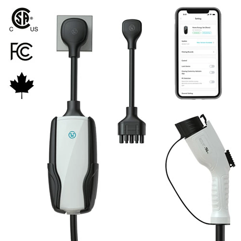 Chargeur de véhicule électrique intelligent portatif de niveau 2 de A Flex-AC Elite de Pion Power