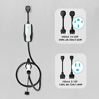 Chargeur de véhicule électrique intelligent portatif de niveau 2 de A Flex-AC Elite de Pion Power