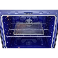 Cuisinière électrique autonome à 5 éléments avec convection véritable et friture à air chaud 6,3 pi³ 30 po de LG (LREN6325XE) - Inox