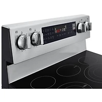 Cuisinière électrique autonome à 5 éléments avec convection véritable et friture à air chaud 6,3 pi³ 30 po de LG (LREN6325XE) - Inox