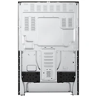 Cuisinière électrique autonome à 5 éléments avec convection véritable et friture à air chaud 6,3 pi³ 30 po de LG (LREN6325ZE) - Inox noir