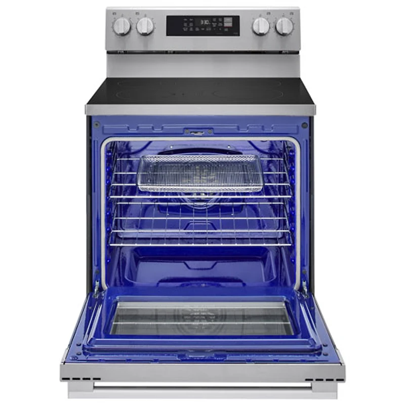 LG 30" 6.3 Cu. Ft. True Convection 5-Element Freestanding Electric Air Fry Range (LREN6323YE) - Stainless