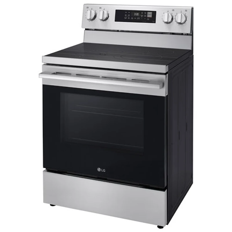 LG 30" 6.3 Cu. Ft. True Convection 5-Element Freestanding Electric Air Fry Range (LREN6323YE) - Stainless
