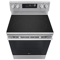 LG 30" 6.3 Cu. Ft. True Convection 5-Element Freestanding Electric Air Fry Range (LREN6323YE) - Stainless