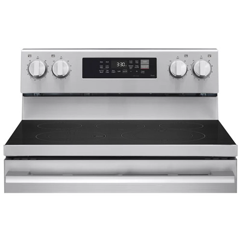 LG 30" 6.3 Cu. Ft. True Convection 5-Element Freestanding Electric Air Fry Range (LREN6323YE) - Stainless